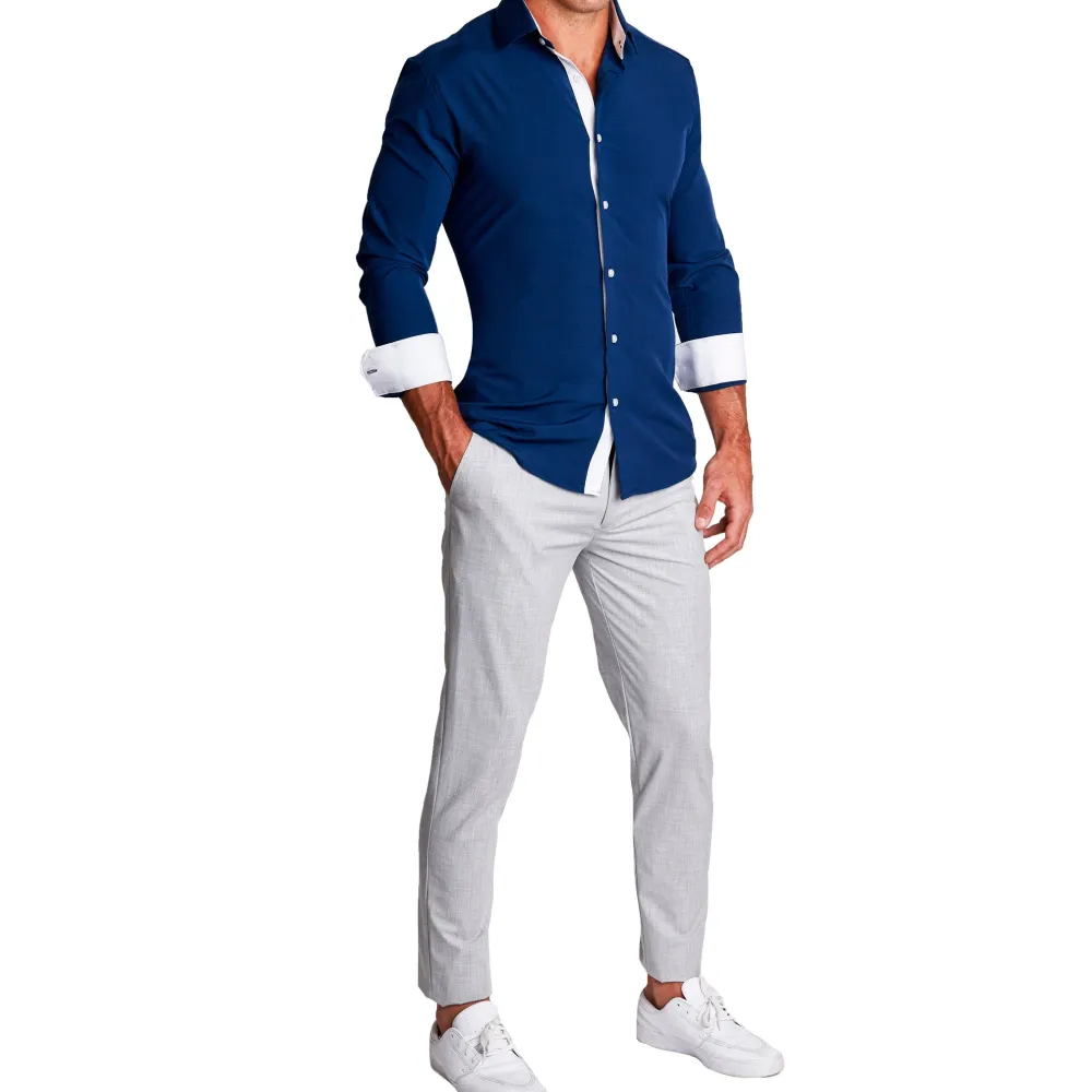 State and Liberty "The Howard" Limited Edition: Navy with White Accents| Dress Shirts
