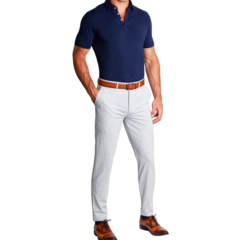 State and Liberty "The Quick" Navy on Navy Polo| T-shirts|Short Sleeve Button Downs