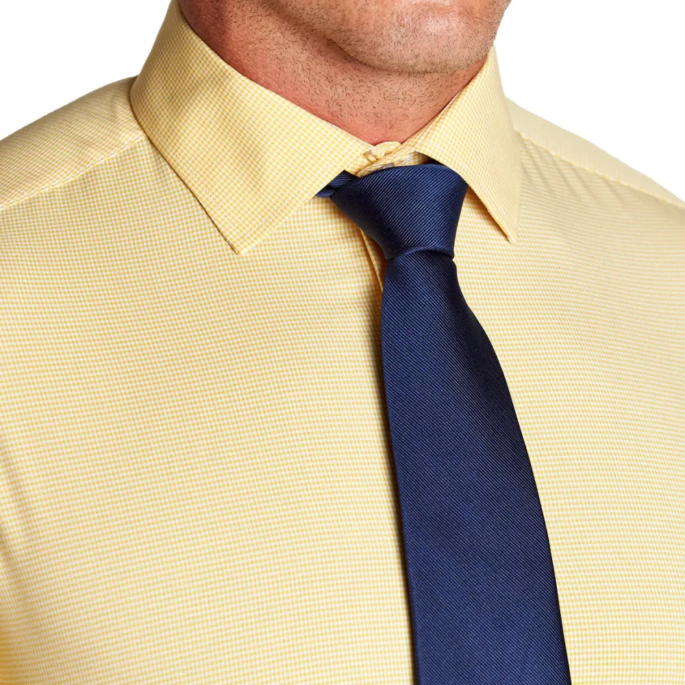 State and Liberty "The Stanley" Yellow Microcheck| Dress Shirts